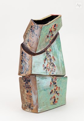 Lot 392 - MARK HARRIS; 'Ceramicon 5', a tall stoneware...
