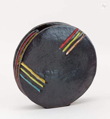 Lot 391 - MARK HARRIS; 'Ceramicon 33', a stoneware disc...