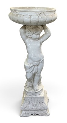 Lot 227 - A modern white glazed porcelain figural...