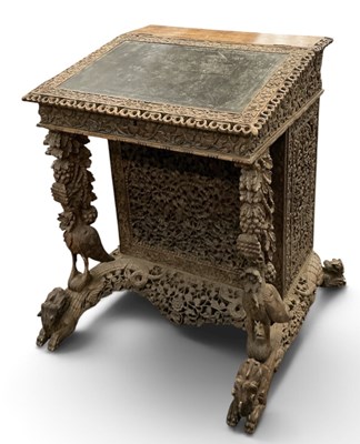 Lot 7 - A 19th century Anglo-Indian/Burmese profusely...