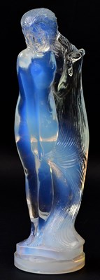 Lot 192 - ETLING; a French opalescent glass figure of a...