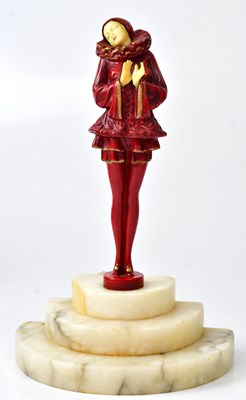 Lot 100 - J B HIRSCH; a bronze figure of a female...