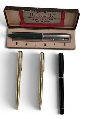 Lot 417 - PARKER; a cased Parker 51 'Aero-Metric'...