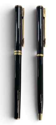 Lot 418 - WATERMAN; a fountain and ballpoint pen set,...
