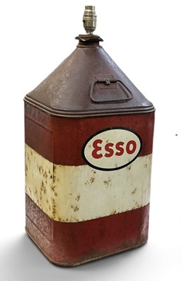 Lot 180 - A vintage enamelled advertising 'Esso' oil can...