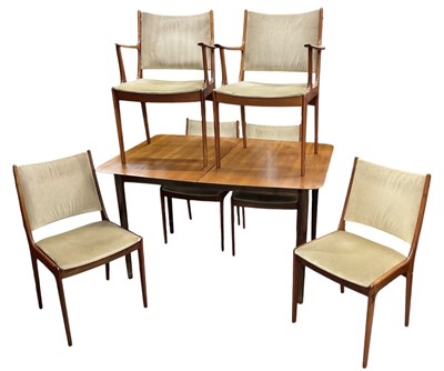 Lot 23 - JOHANNES ANDERSEN FOR MOBELFABRIK; a teak mid...