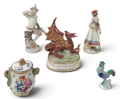 Lot 750 - MEISSEN; a pair of late 19th/early 20th...