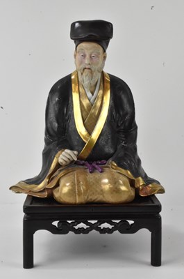 Lot 1007 - A fine Japanese hand painted porcelain figure...