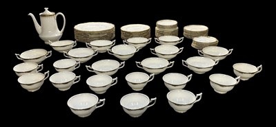 Lot 744 - COALPORT; a part setting tea and dinner...