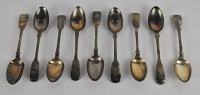 Lot 1155 - CHAWNER & CO; a set of five Victorian...