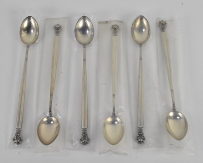 Lot 1156 - JOHAN ROHDE FOR GEORG JENSEN; a set of six...