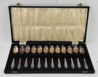 Lot 1157 - BRITTON, GOULD & CO; a cased set of twelve...