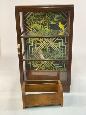 Lot 616 - A mahogany and glazed table top display...