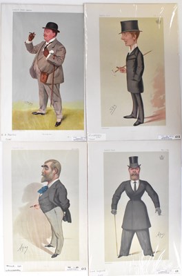 Lot 563 - VANITY FAIR; a collection of caricatures of...