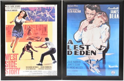 Lot 558 - Two reproduction film posters, 'West Side...