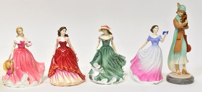 Lot 107 - ROYAL DOULTON; eleven figures of ladies, to...