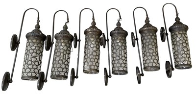 Lot 176 - A set of six modern contemporary Moroccan...