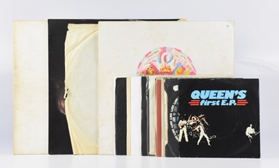 Lot 405 - QUEEN; four albums comprising A Night At The...