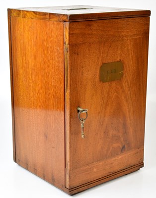 Lot 467 - A 19th century mahogany microscope box, with...