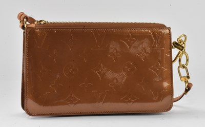 Lot 676 - LOUIS VUITTON; a lady's monogram Vernis...