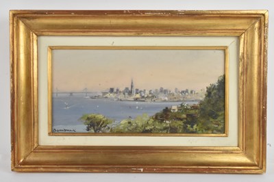 Lot 313 - UNATTRIBUTED; oil on board, 'San Francisco as...