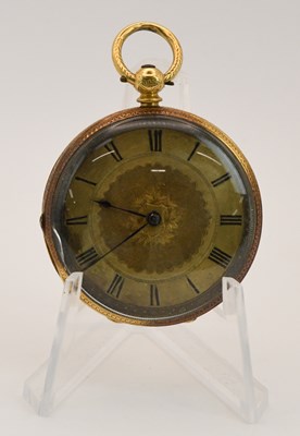 Lot 1805 - A late 19th/early 20th century 18ct yellow...