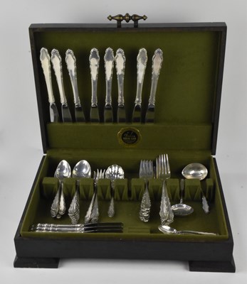 Lot 1108 - REED & BARTON; a cased part setting canteen of...