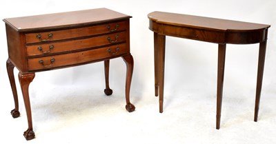 Lot 19 - A Georgian style mahogany canteen table, with...