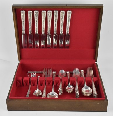 Lot 1107 - A modern part setting cased canteen of...