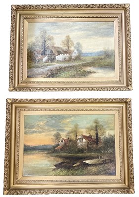 Lot 287 - DAVID WATTS (Scottish, 19th century); a pair...