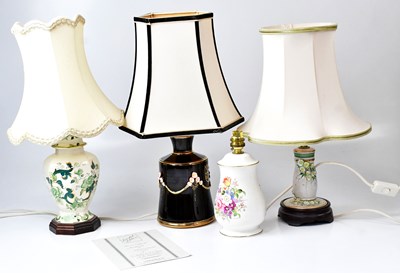 Lot 65 - Four various ceramic lamps comprising Mason's...