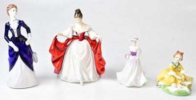 Lot 140 - Four figures comprising Royal Doulton 'Sara',...