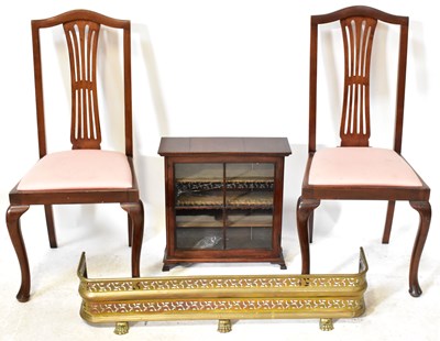 Lot 27 - A small Victorian mahogany glazed spice...