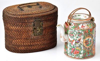 Lot 169 - A 19th century Chinese famille rose teapot of...