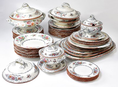 Lot 157 - ASHWORTH BROS; a Hanley pattern part dinner...
