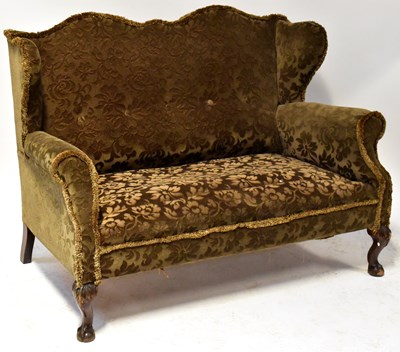 Lot 36 - A 19th century matched mahogany three-piece...