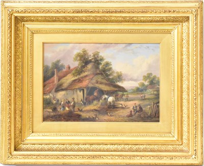 Lot 483 - GEORGE LARA (British, fl.1860-1871); oil on...