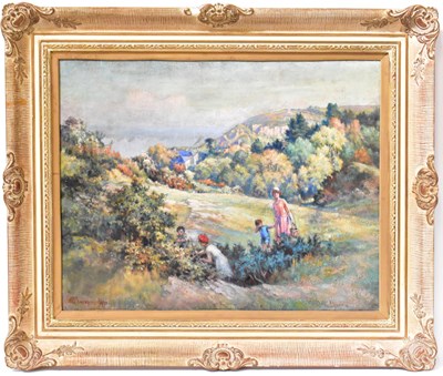Lot 494 - T G CHEESEMAN: oil on canvas, mother and...