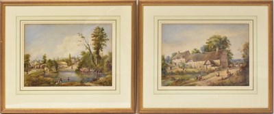 Lot 522 - WILLIAM WALTER WHEATLY (1811-1885); a pair of...