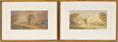 Lot 519 - 19TH CENTURY ENGLISH SCHOOL; a pair of...