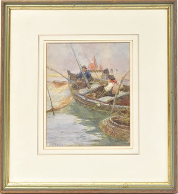 Lot 516 - OSWALD GARSIDE RI (1879 -1942); watercolour,...