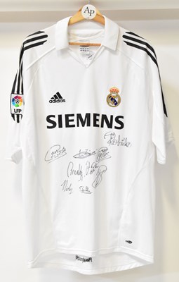 Lot 654 - REAL MADRID; a signed team shirt, c. 2004-2006,...