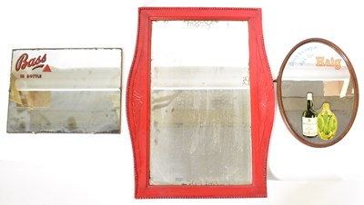Lot 53 - A Haig whisky advertising mirror of oval form...