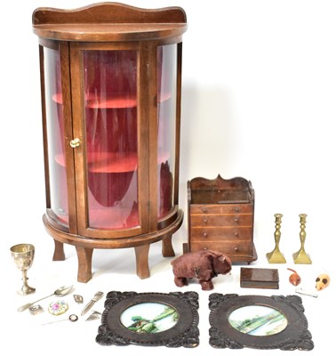 Lot 235 - A cabinet of curiosities including a...