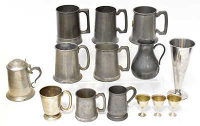Lot 675 - A quantity of metalware including variously...