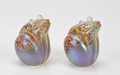 Lot 214 - JOHN DITCHFIELD FOR GLASFORM; a pair of...