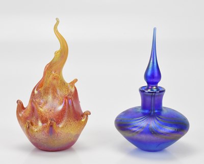 Lot 241 - JOHN DITCHFIELD FOR GLASFORM; an iridescent...
