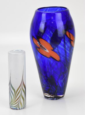 Lot 259 - JOHN DITCHFIELD FOR GLASFORM; a blue glass...
