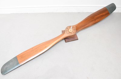 Lot 1035 - AVRO, a laminated teak propellor stamped ‘Avro...