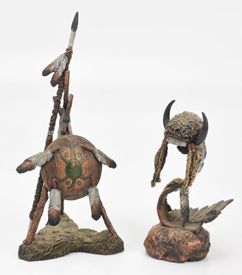 Lot 431 - LEGENDS; two modern limited edition metal...
